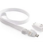 Charging USB lanyard 2in1