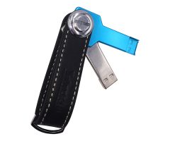Keychain with USB flash drive