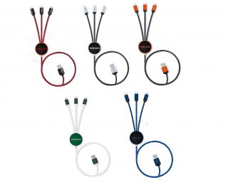 Charging USB cable LED 3in1 UC034