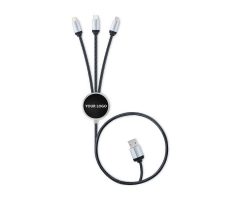 Charging USB cable LED 3-in-1 UC034