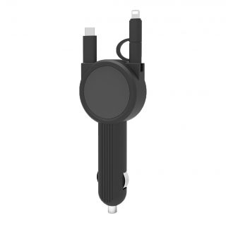 USB car charger 3in1