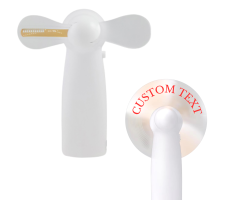 Pocket Fan with LED slogan