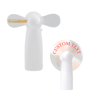 Pocket Fan with LED slogan