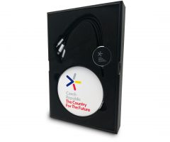 Gift set of wireless charger and LED cable 3in1