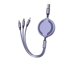 Self-winding USB cable 3in1 UC041