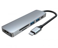 USB-C HUB 6in1
