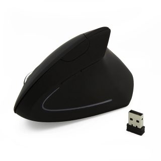 Vertical wireless mouse