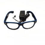 Party LED glasses with lighting in rims