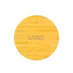 Wooden wireless charger with LED backlight