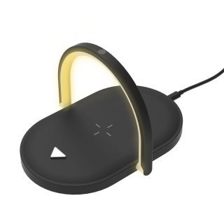 Wireless charger with LED lighting