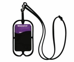Silicone phone case with card holder