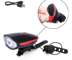 Bicycle light with horn
