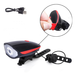 Bicycle light with horn