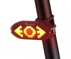 Rear light with turn signal remote control