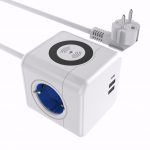 Split socket with wireless charging