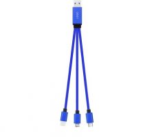 Charging USB cable LED 3in1 UC053