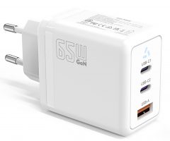 Travel mains charger 3x USB socket adapter