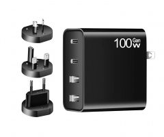 Fast charging mains charger 4x USB socket adapter