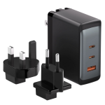 Fast charging mains charger 3x USB adapter for socket