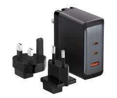 Fast charging mains charger 3x USB adapter for socket