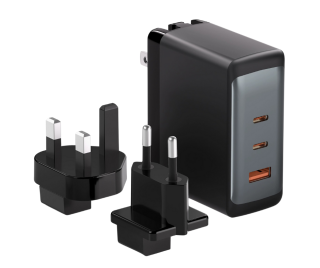 Fast charging mains charger 3x USB adapter for socket