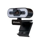 Verbatim USB webcam with microphone and lighting