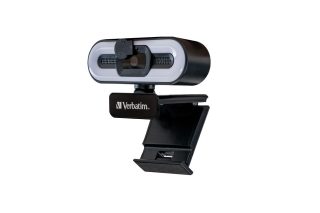 Verbatim USB webcam with microphone and lighting