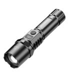 Portable LED flashlight with zoom