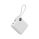 Compact 10000mAh power bank with LED display
