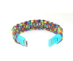 USB rechargeable paracord bracelet UC064