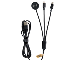 RPET charging cable with watch charger 6in1 UC067
