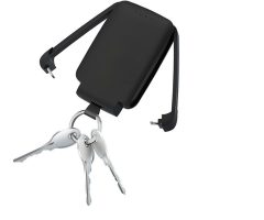 Key power bank with LED lamp, 2000 mAh