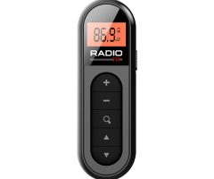 Portable FM radio with headphones
