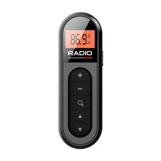 Portable FM radio with headphones