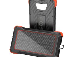 Solar power bank with wireless charging 10000mAh