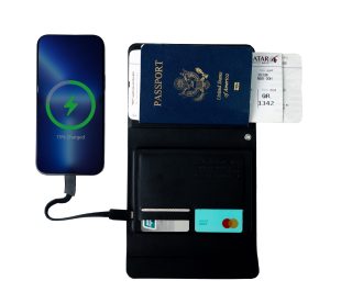 Passport travel power bank with RFID protection 4000mAh
