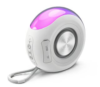 Bluetooth speaker with RGB lighting and FM radio