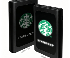 Powerbank 5000 mAh with LED logo