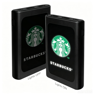 Powerbank 5000 mAh with LED logo